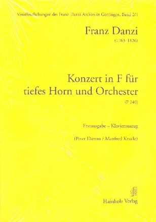 Konzert F-Dur P240 fr tiefes Horn und Orchester fr Horn und Klavier