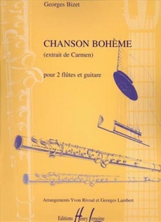 Chanson bohme pour 2 fltes et guitare partition et parties