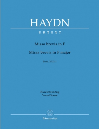 Missa brevis F-Dur Hob.XXII:1 fr Soli (SS), Chor und Orchester Klavierauszug