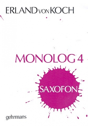 Monolog 4 for saxophone