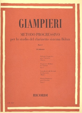 Metodo progressivo vol.1 per clarinetto sistema boehm