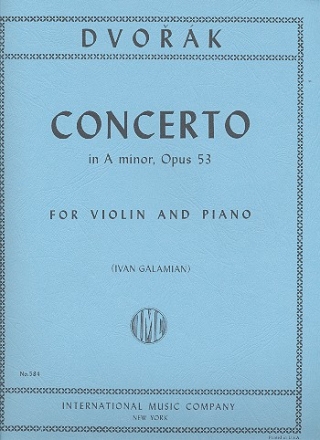 Concerto a minor op.53 for violin and piano