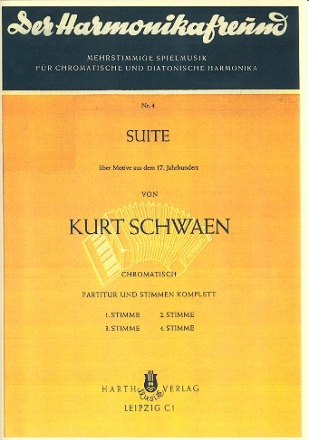 Suite ber Motive aus dem 17. Jahrhundert fr Akkordeonorchester Partitur und Simmen (Verlagskopie)
