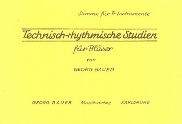 Technisch-rhythmische Studien fr Blser B-Instrumente im Violinschlssel