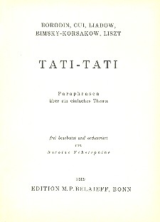 Tati-Tati - Paraphrasen ber ein einfaches Thema fr Orchester Studienpartitur