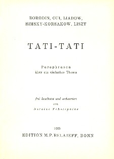 Tati-Tati - Paraphrasen ber ein einfaches Thema fr Orchester Studienpartitur