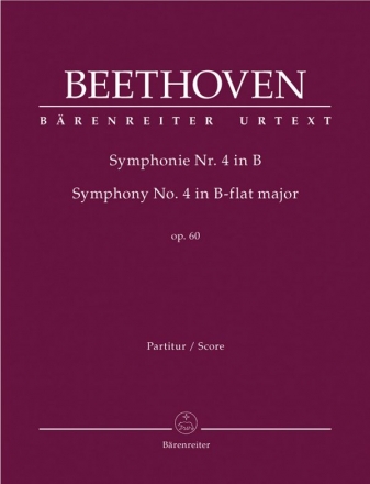 Sinfonie B-Dur Nr.4 op.60 fr Orchester Partitur