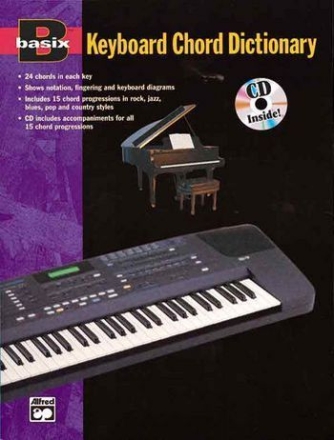 BASIX KEYBOARD CHORD DICTIONARY BOOK WITH CD