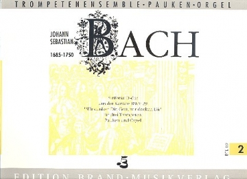 Sinfonia D-Dur aus der Kantate BWV29  fr 3 Trompeten, Pauken und Orgel Partitur und Stimmen
