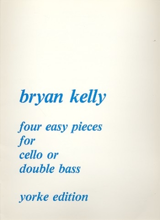 4 easy Pieces for cello or double bass and piano