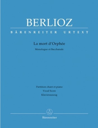 La mort d'Orphee fr Tenor, 2 Chre und Orchester Klavierauszug