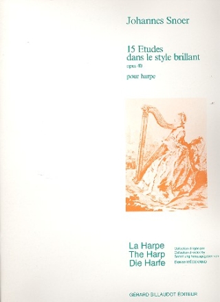 15 tudes op.40 dans le style brillant pour harpe