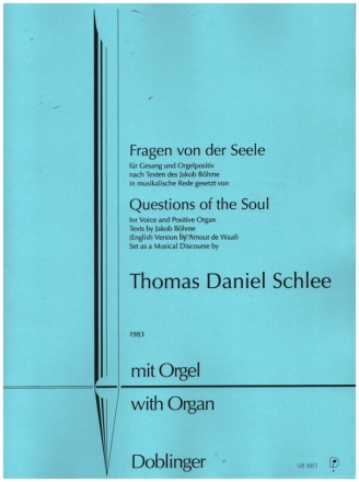 Fragen von der Seele fr Gesang und Orgelpositiv (dt/en)