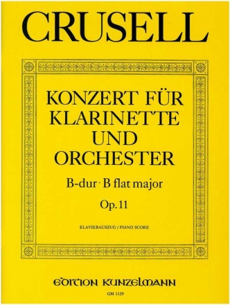 Konzert B-Dur op.11 fr Klarinette und Orchester fr Klarinette und Klavier