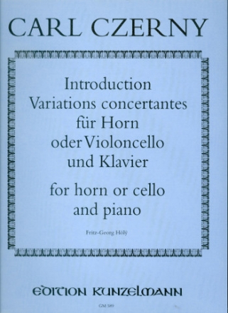 Introduction et Variatons concertantes fr Horn (Violoncello) und Klavier
