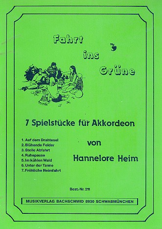 Fahrt ins Grne 7 Spielstcke fr Akkordeon