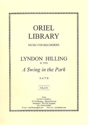 A Swing in the Park  for 4 recorders (satb) score and parts