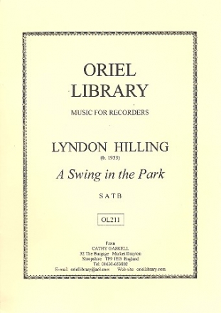 A Swing in the Park  for 4 recorders (satb) score and parts