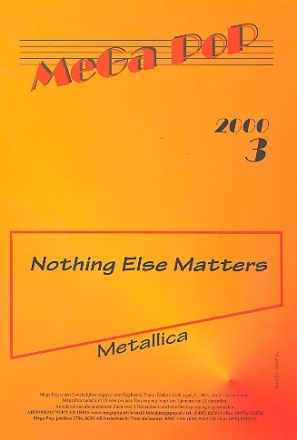 Nothing else matters: Einzelausgabe fr ES-Instrument mit Klavierbegleitung Metallica