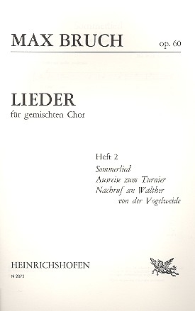 Lieder op.60 Band 2 fr gem Chor a cappella Partitur (dt/en)