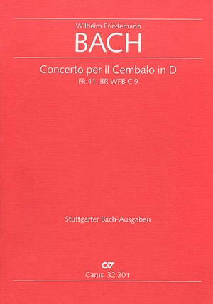 Konzert D-Dur FK41 fr Cembalo und Streicher Partitur