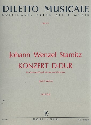 Konzert D-Dur fr Cembalo (Orgel, Klavier) und Orchester Partitur
