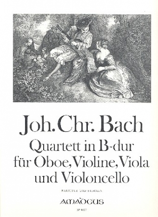 Quartett B-Dur  fr Oboe und Streichtrio Partitur und Stimmen