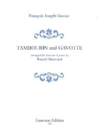 Tambourin and Gavotte for bassoon and piano