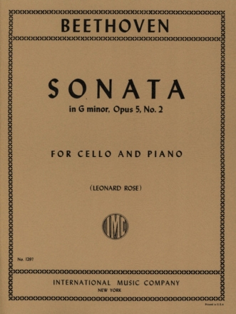 Sonata g minor op.5 no.2 for cello and piano