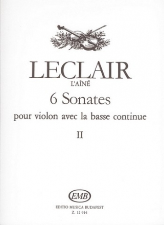 6 Sonaten Band 2 (Nr.4-6) fr Violine und Bc
