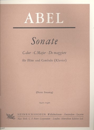 Sonate C-Dur fr Flte und Cembalo (Klavier)