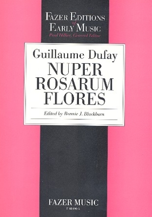 Nuper rosarum flores für gem Chor a cappella Partitur