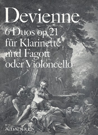 6 Duos op.21 für Klarinette und Fagott (Violoncello) Stimmen