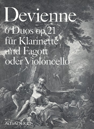 6 Duos op.21 fr Klarinette und Fagott (Violoncello) Stimmen