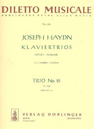 Klaviertrio A-Dur Nr.10 Hob.XV:35 Stimmen