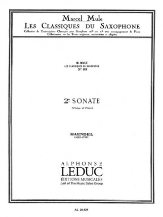 Sonate no.2 pour saxophone et piano