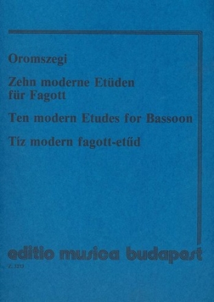 10 moderne Etden fr Fagott