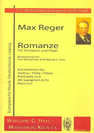 Romanze fr Melodieinstrument und Orgel (mit C-, B-, Es- und F-Stimme)