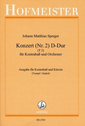 Konzert D-Dur Nr.2 fr Kontrabass und Orchester fr Kontrabass und Klavier