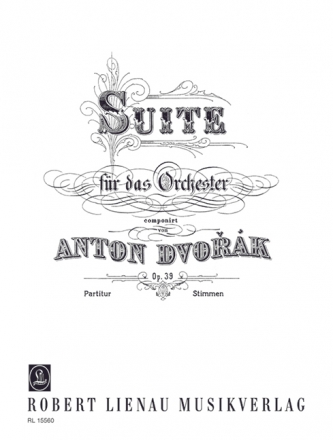 Suite op.39 fr Orchester Partitur