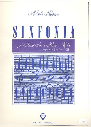 Sinfonia for tenor saxophone and piano