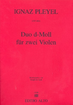 Duo d-Moll  fr 2 Violen Stimmen