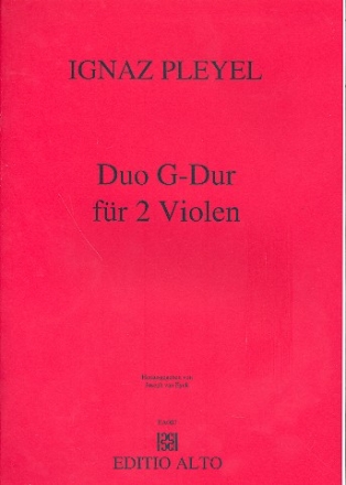Duo G-Dur  fr 2 Violen Stimmen