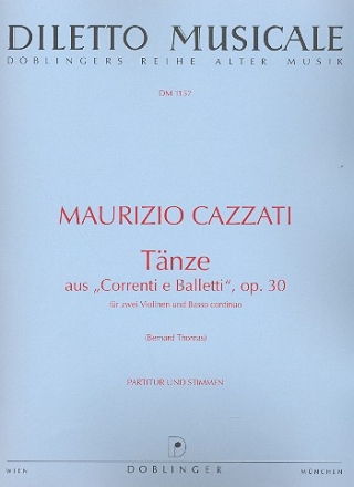 Tnze aus correnti e balletti op.30 fr 2 Violinen und Bc