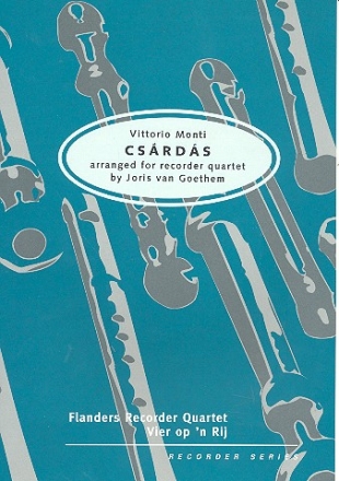 Czardas for 4 recorders (SATB) score and parts