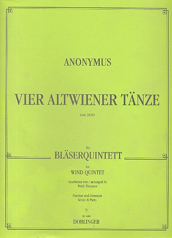 4 Altwiener Tnze fr Flte, Oboe, Klarinette, Horn und Fagott