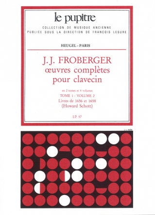 Oeuvres compltes - tome 1 vol.2 livres de 1656 et 1658 pour clavecin
