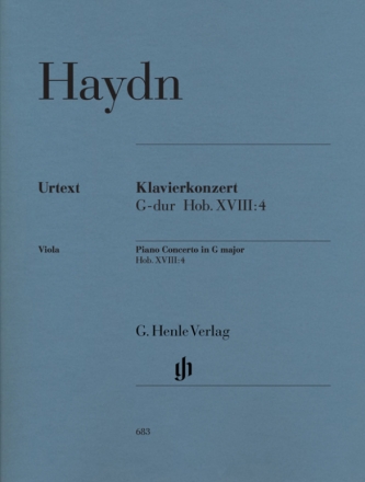 Konzert G-Dur Hob.XVIII:4 fr fr Klavier und Streichorchester Partitur