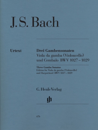 3 Sonaten BWV1027-1029 fr Viola da Gamba (Violoncello) und Cembalo