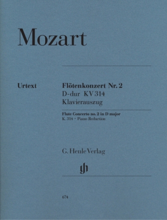 Konzert D-Dur KV314 fr Flte und Orchester fr Flte und Klavier